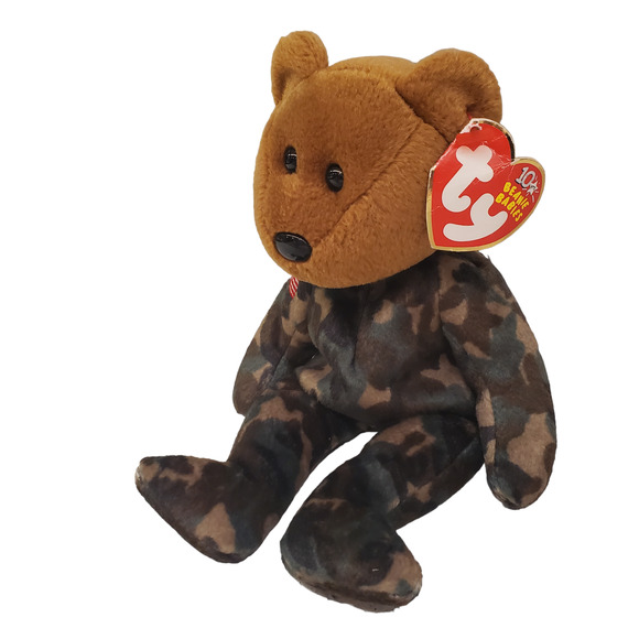 Vintage Ty Beanie Babies Hero Military Bear USO Vintage Military Support Bears - Picture 3 of 10